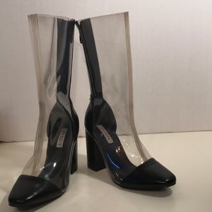 Cape Robbin Clear and Black Boots